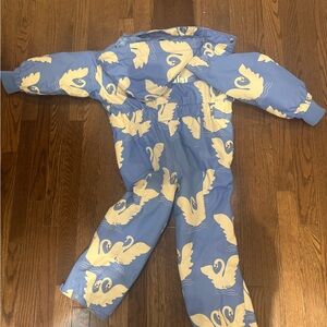 Mini Rodini Blue Swan Snowsuit